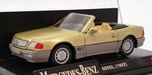 1992 Mercedes-Benz 600SL (Beige) (10 cm) 1/43 New-Ray - Modelauto - Schaalmodel - Miniatuurauto - Model auto