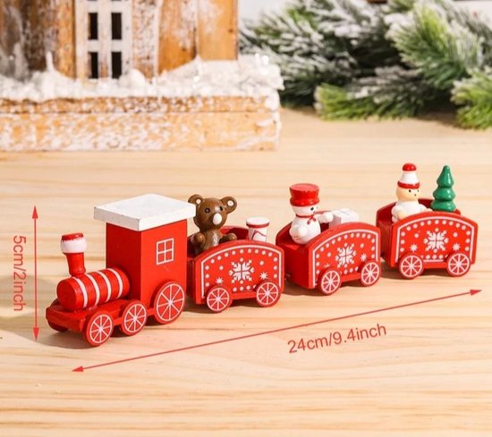 kersttrein - Sneeuwpop & Beer & Elf - en wit - treintje - Kerst... | bol.com