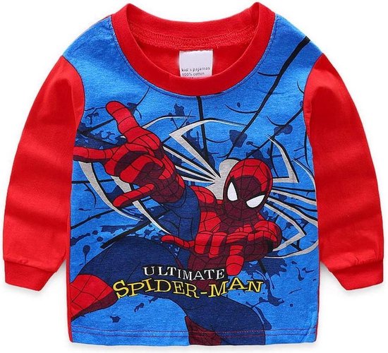 Pyjama Spiderman Marvel Pour Garçons - 100% Coton | Manches Longues