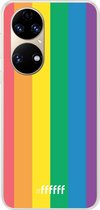 6F hoesje - geschikt voor Huawei P50 -  Transparant TPU Case - #LGBT #ffffff