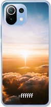6F hoesje - geschikt voor Xiaomi Mi 11 Lite -  Transparant TPU Case - Cloud Sunset #ffffff