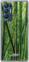 6F hoesje - geschikt voor OPPO Find X3 Neo -  Transparant TPU Case - Bamboo #ffffff