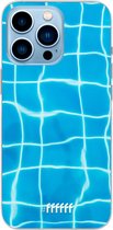 6F hoesje - geschikt voor iPhone 13 Pro Max - Transparant TPU Case - Blue Pool #ffffff
