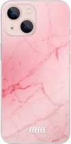 6F hoesje - geschikt voor iPhone 13 Mini -  Transparant TPU Case - Coral Marble #ffffff