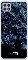 6F hoesje - geschikt voor Samsung Galaxy A22 4G -  Transparant TPU Case - Starry Circles #ffffff