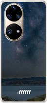 6F hoesje - geschikt voor Huawei P50 Pro -  Transparant TPU Case - Landscape Milky Way #ffffff