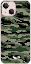 6F hoesje - geschikt voor iPhone 13 - Transparant TPU Case - Woodland Camouflage #ffffff