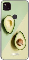 6F hoesje - geschikt voor Google Pixel 4a 5G -  Transparant TPU Case - Avocado Aficionado #ffffff