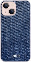 6F hoesje - geschikt voor iPhone 13 Mini -  Transparant TPU Case - Denim #ffffff