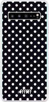 6F hoesje - geschikt voor Samsung Galaxy S10 5G -  Transparant TPU Case - Onyx Dots #ffffff