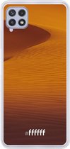 6F hoesje - geschikt voor Samsung Galaxy A22 4G -  Transparant TPU Case - Sand Dunes #ffffff