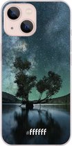 6F hoesje - geschikt voor iPhone 13 - Transparant TPU Case - Space Tree #ffffff