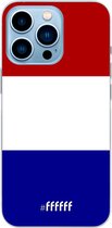 6F hoesje - geschikt voor iPhone 13 Pro Max - Transparant TPU Case - Nederlandse vlag #ffffff