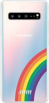 6F hoesje - geschikt voor Samsung Galaxy S10 5G -  Transparant TPU Case - #LGBT - Rainbow #ffffff