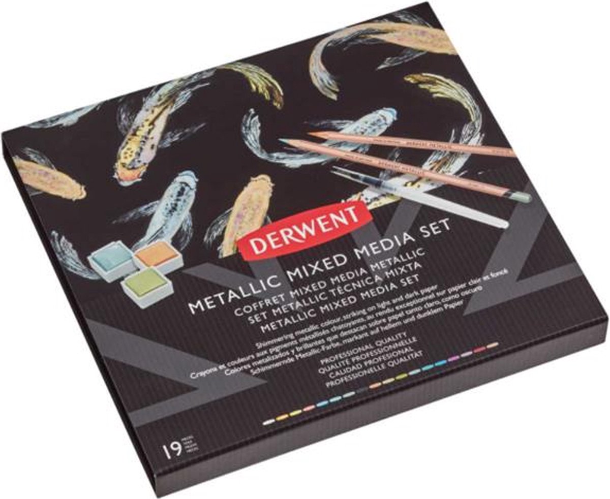 Derwent - Metallic - Mixed Media Set