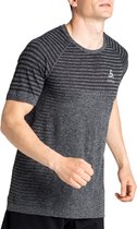 Odlo Essential Sportshirt - Maat S  - Mannen - donker grijs - zwart