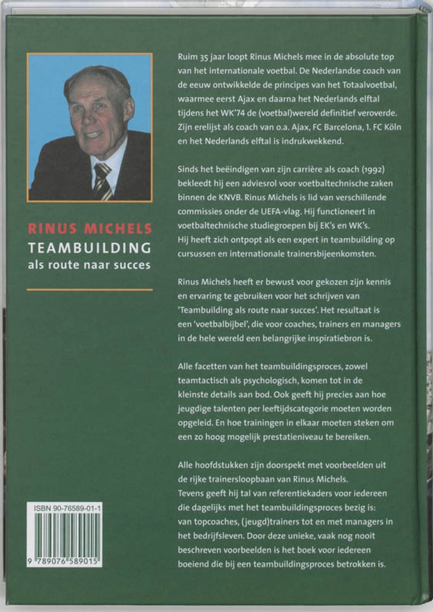 Teambuilding als route naar succes - back cover