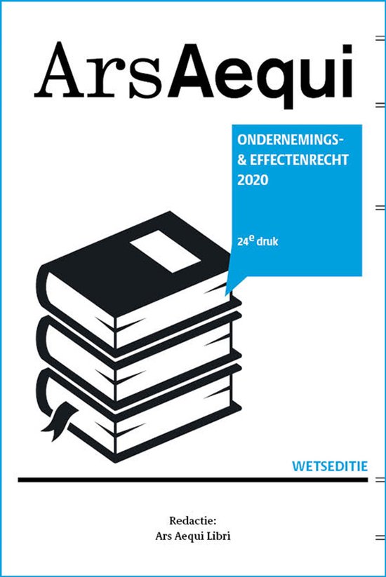 Ars Aequi Wetseditie  -   Ondernemings- & effectenrecht 2020 - cover