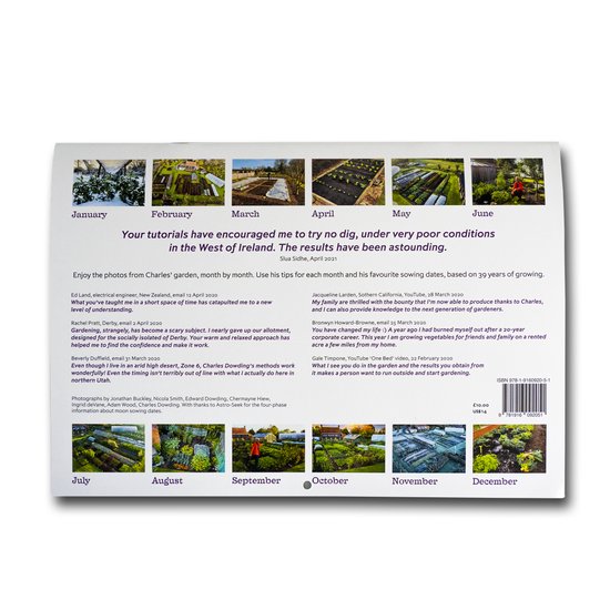 Charles Dowding's Vegetable Garden Calendar 2022