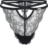 Sapph Alicante Thong Dames Zwart-S