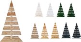 Floranica® Houten kerstboom | Niet geïmpregneerd | Natuurlijk larikshout | Hoogte 92 cm | Voetwijdte 45 cm | Mooie kerstversiering | Modern ontwerp | Kerstcadeau