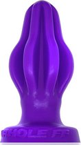 Oxballs siliconen airhole-3 finned large buttplug - aubergine