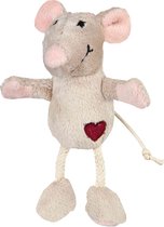 Trixie muis pluche beige - 11 cm - 1 stuks
