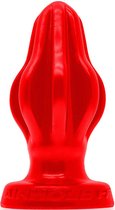Oxballs siliconen airhole-2 finned - medium- buttplug - rood