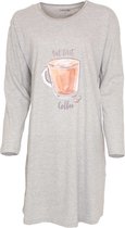 Temptation Dames Nachthemd/Bigshirt Grijs Melange TPNGD2009B - Maten: S
