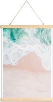 JUNIQE - Posterhanger Ocean Mint -30x45 /Roze & Turkoois