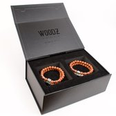 BLACK BOX | Per | Dubbellaag armbanden | Rood | geschenkset