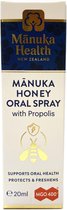 Manukahoning MGO 400+ - Mondspray - Manuka Health - 20ml - Propolis Manuka - Manuka Spray - Propolis keelspray
