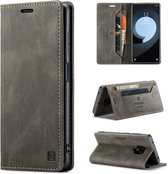 Luxe Flip Case met RFID Bescherming Kaarthouder en Magneetsluiting voor Xiaomi Redmi Note 9 Pro _ Bruin