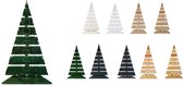 Floranica® Houten kerstboom | Kleur Groen | Natuurlijk larikshout | Hoogte 92cm | Voetwijdte 45cm | Mooie kerstversiering | Modern ontwerp | Kerstcadeau | LED-verlichting inbegrepen