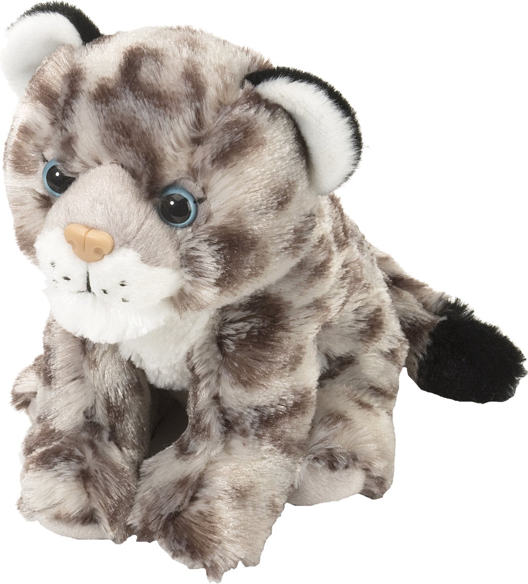 Wild Republic Knuffel Sneeuwluipaard Welpje - 20 cm - pluche - kraalogen - knuffeldier