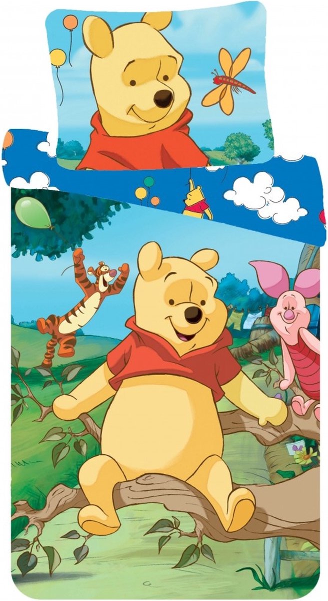Winnie the Pooh Dekbedovertrek friends 140x200 cm - Disney Winnie The Pooh