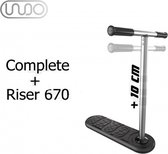 Indo X70 - trampoline step + Riser 670mm combinatie