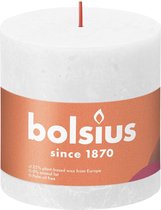 Bolsius Stompkaars Cloudy White Ø100 mm - Hoogte 10 cm - Wit - 62 branduren