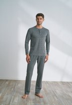 Pijadore - Grote Maten Heren Pyjama Set, Lange Mouwen - 4XL