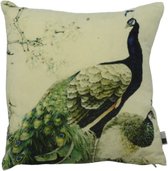 Sierkussen - Fluweel Scope - Groen En Blauw - 60 Cm X 40 Cm