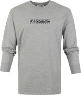 Napapijri S-Box Longsleeve T-shirt Grijs - maat XXL