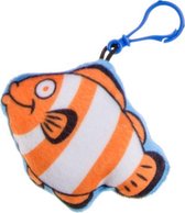 sleutelhanger dolfijn junior 6 cm pluche oranje