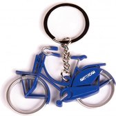 sleutelhanger Amsterdam fiets staal blauw