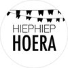 Hiep Hiep Hoera | Wit / Zwart