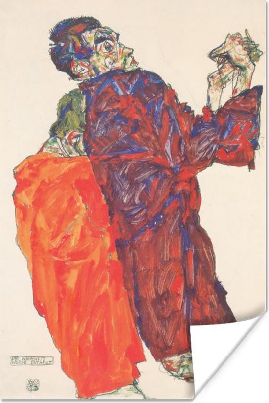 Poster Die wahrheit wurde enthüllt - Egon Schiele - 120x180 cm XXL