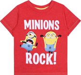 Rood t-shirt MINIONS 6-7 jaar 122 cm