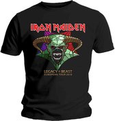 Iron Maiden Heren Tshirt -M- Legacy Of The Beast Tour Zwart