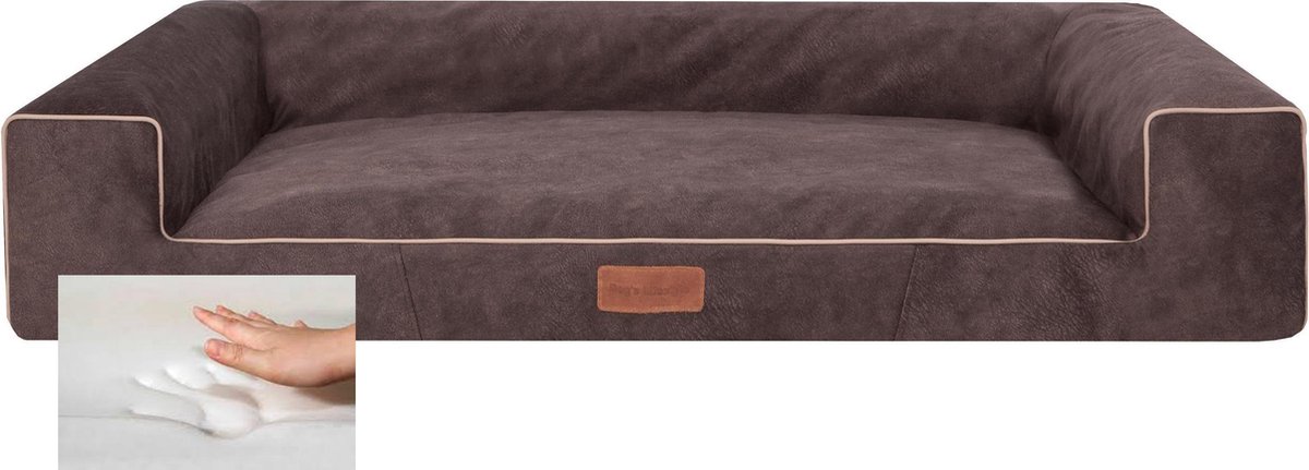 Orthopedisch hondenbed dog's lifestyle misty bruin 100cm