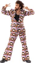 Hippie Kostuum | Jaren 70 Hippie Soul Disco 60s Psychedelische Ogen | Man | XXL | Carnaval kostuum | Verkleedkleding