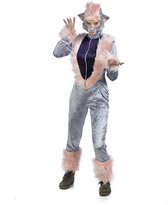 Limit - Poes & Kat Kostuum - Zilveren Chique Musical Cats Katten - Vrouw - zilver - Maat 42 - Carnavalskleding - Verkleedkleding